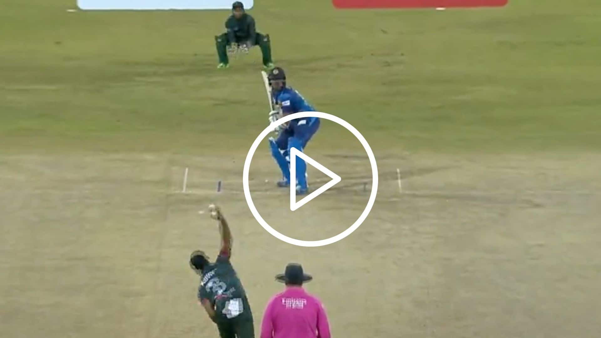 [Watch] Taskin Ahmed's Deadly Bouncer Hurts Theekshana And Sends Him Packing